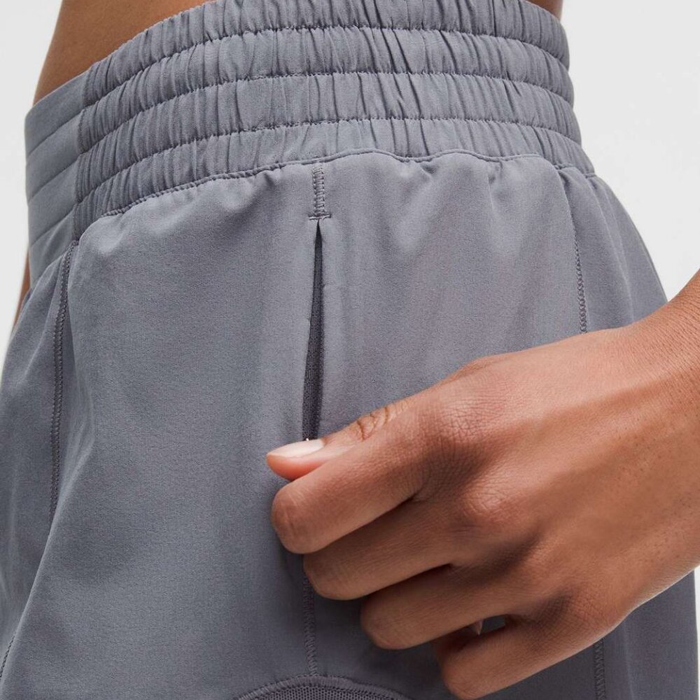 Lululemon Gray Hotty Hot High-Rise Lined Short Size 0 - 51007 - Picture 2 of 11